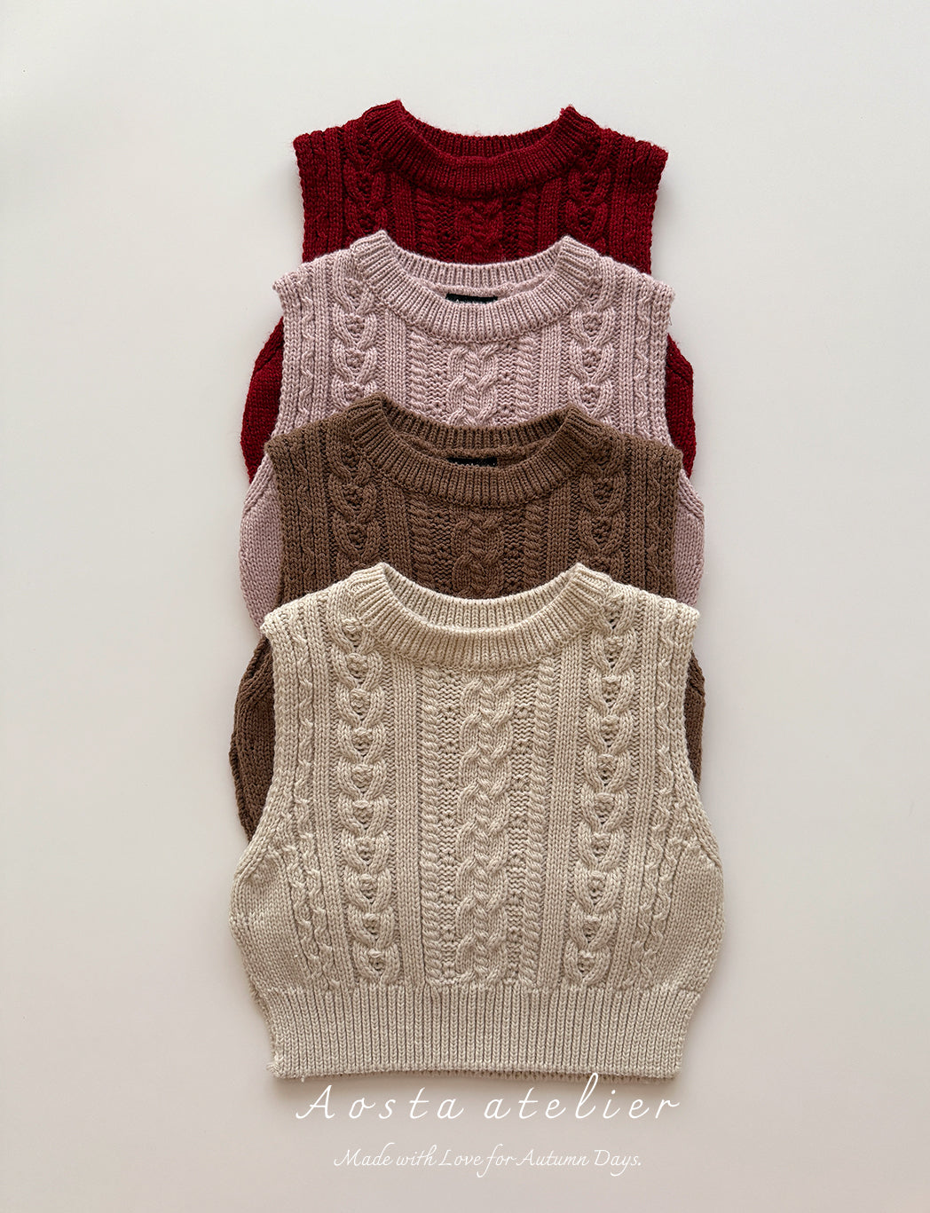 AOSTA KIDS KNIT VEST*PREORDER