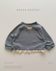 AOSTA KIDS LACE TRIM CROP TOP*PREORDER