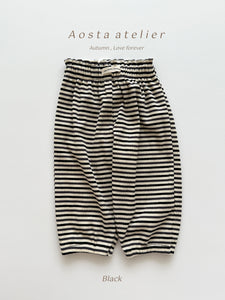 AOSTA KIDS STRIPE CASUAL PANTS*PREORDER
