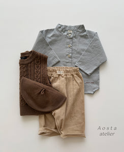 AOSTA KIDS KNIT VEST*PREORDER