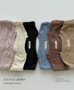 AOSTA KIDS COTTON ROUND SHIRT*PREORDER