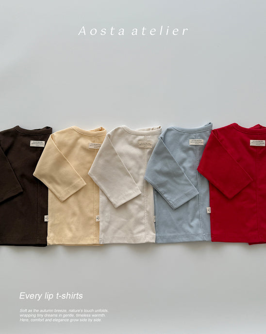 AOSTA KIDS COTTON RIB SHIRT*PREORDER