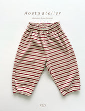 Load image into Gallery viewer, AOSTA KIDS STRIPE CASUAL PANTS*PREORDER