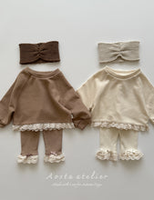 Load image into Gallery viewer, AOSTA KIDS LACE FRILL LEGGINGS*PREORDER