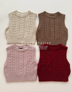 AOSTA KIDS KNIT VEST*PREORDER