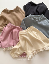 Load image into Gallery viewer, AOSTA KIDS LACE TRIM CROP TOP*PREORDER
