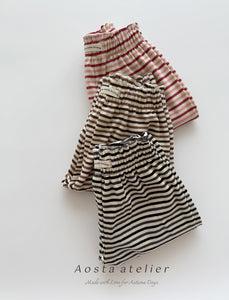 AOSTA KIDS STRIPE CASUAL PANTS*PREORDER