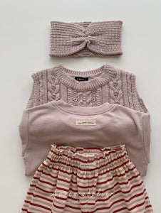 AOSTA KIDS STRIPE CASUAL PANTS*PREORDER