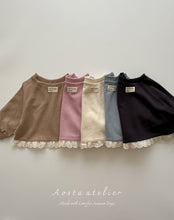 Load image into Gallery viewer, AOSTA KIDS LACE TRIM CROP TOP*PREORDER