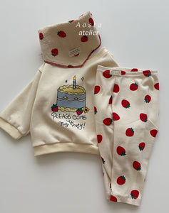 AOSTA KIDS COTTON CHERRY LEGGINGS*PREORDER