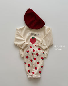 AOSTA KIDS COTTON CHERRY LEGGINGS*PREORDER