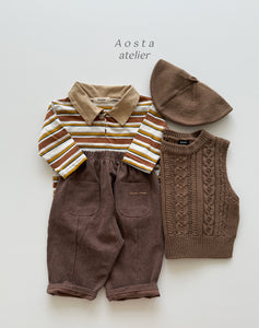 AOSTA KIDS KNIT VEST*PREORDER