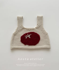 AOSTA KIDS KNIT PATTERN VEST*PREORDER