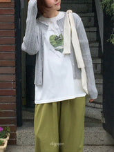 Load image into Gallery viewer, DIGREEN MOM WIGGLY RIBBED CARDIGAN*PREORDER
