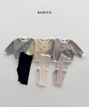 Load image into Gallery viewer, BONITO BEBE STRIPPED WAFFLE SET*PREORDER