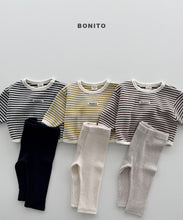 Load image into Gallery viewer, BONITO BEBE STRIPPED WAFFLE SET*PREORDER