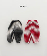 Load image into Gallery viewer, BONITO BEBE STRIPPED WAFFLE JOGGER PANTS*PREORDER