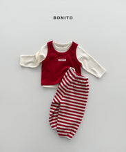 Load image into Gallery viewer, BONITO BEBE STRIPPED WAFFLE JOGGER PANTS*PREORDER