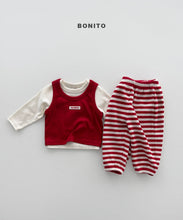 Load image into Gallery viewer, BONITO BEBE STRIPPED WAFFLE JOGGER PANTS*PREORDER