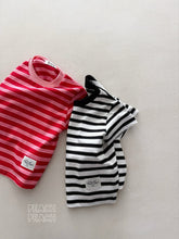 Load image into Gallery viewer, PEACH PEACH ADULTS AND KIDS STRIPE TEE SHIRT*PREORDER