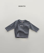Load image into Gallery viewer, BONITO BEBE TWO TONE STRIPE RIBBED TEE*PREORDER