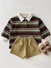 Load image into Gallery viewer, DAILYBEBE KIDS CHESTNUT COLLAR T SHIRT **PREORDER