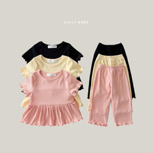 Load image into Gallery viewer, DAILYBEBE KIDS FRILL TOP BOTTOM SET**PREORDER