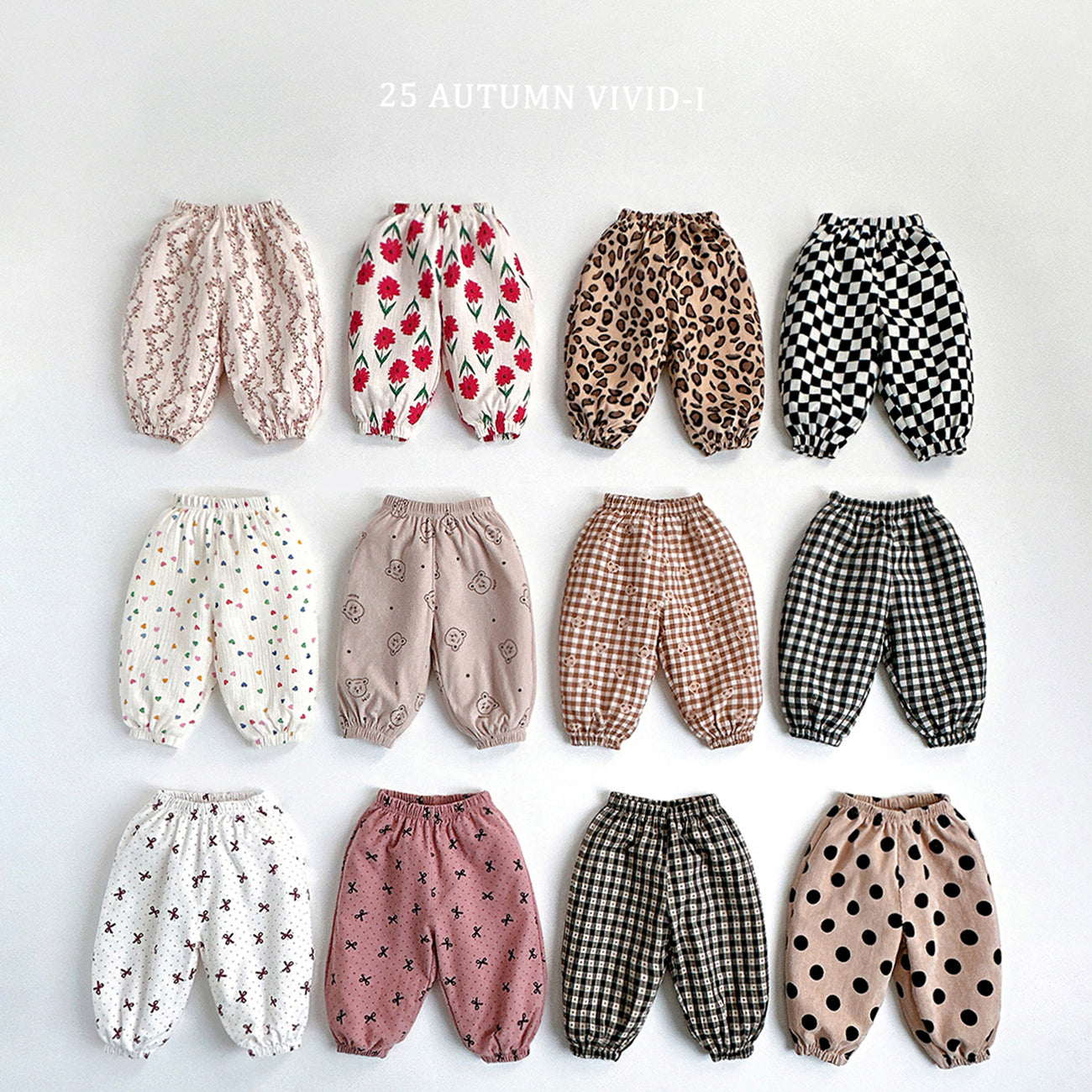 VIVID KIDS PATTERN PANTS*PREORDER