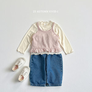 VIVID KIDS SLEEVLESS STRING TEE *PREORDER