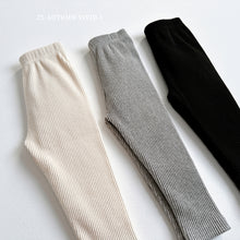 Load image into Gallery viewer, VIVID KIDS PLAIN RIBBED LEGGINGS*PREORDER