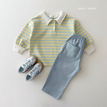 Load image into Gallery viewer, DAILYBEBE KIDS COLLAR STRIPE SHIRT**PREORDER