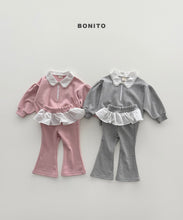 Load image into Gallery viewer, BONITO KIDS COLLAR ZIP UP SET*PREORDER