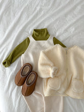 Load image into Gallery viewer, MINIROBE KIDS TEDDY KNIT OVERALL**Preorder