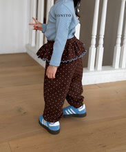 Load image into Gallery viewer, BONITO KIDS DOT FRILL JOGGER PANTS*PREORDER