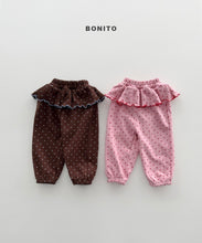 Load image into Gallery viewer, BONITO KIDS DOT FRILL JOGGER PANTS*PREORDER