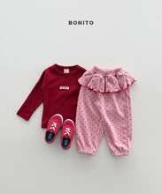 Load image into Gallery viewer, BONITO KIDS DOT FRILL JOGGER PANTS*PREORDER