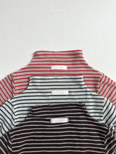 Load image into Gallery viewer, MINIROBE KIDS STRIPE TURTLE. NECK**Preorder