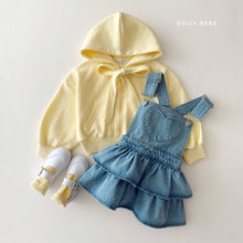 Load image into Gallery viewer, DAILYBEBE KIDS DENIM SUSPENDER SKIRT**PREORDER