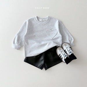 DAILYBEBE KIDS HEART POCKET TEE SHIRT**PREORDER