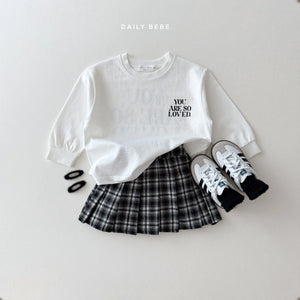 DAILYBEBE KIDS CHECK SKIRT**PREORDER