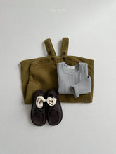 Load image into Gallery viewer, MINIROBE KIDS OLIVE OVERALL**Preorder