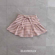 將圖片載入圖庫檢視器中，ELLY 兒童夏季條紋迷你裙** 預購