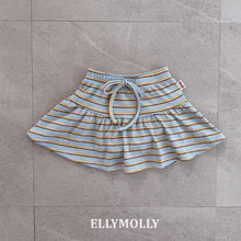 將圖片載入圖庫檢視器中，ELLY 兒童夏季條紋迷你裙** 預購
