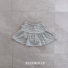 將圖片載入圖庫檢視器中，ELLY 兒童夏季條紋迷你裙** 預購