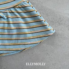 將圖片載入圖庫檢視器中，ELLY 兒童夏季條紋迷你裙** 預購