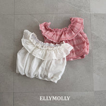 將圖片載入圖庫檢視器中，ELLY 兒童夏季荷葉邊上衣** 預購
