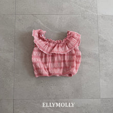 將圖片載入圖庫檢視器中，ELLY 兒童夏季荷葉邊上衣** 預購
