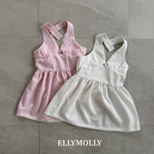 將圖片載入圖庫檢視器中，ELLY KIDS 夏季 V 領 JODY 連身裙** 預購