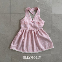 將圖片載入圖庫檢視器中，ELLY KIDS 夏季 V 領 JODY 連身裙** 預購