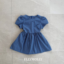 將圖片載入圖庫檢視器中，ELLY 兒童夏季格子洋裝** 預購